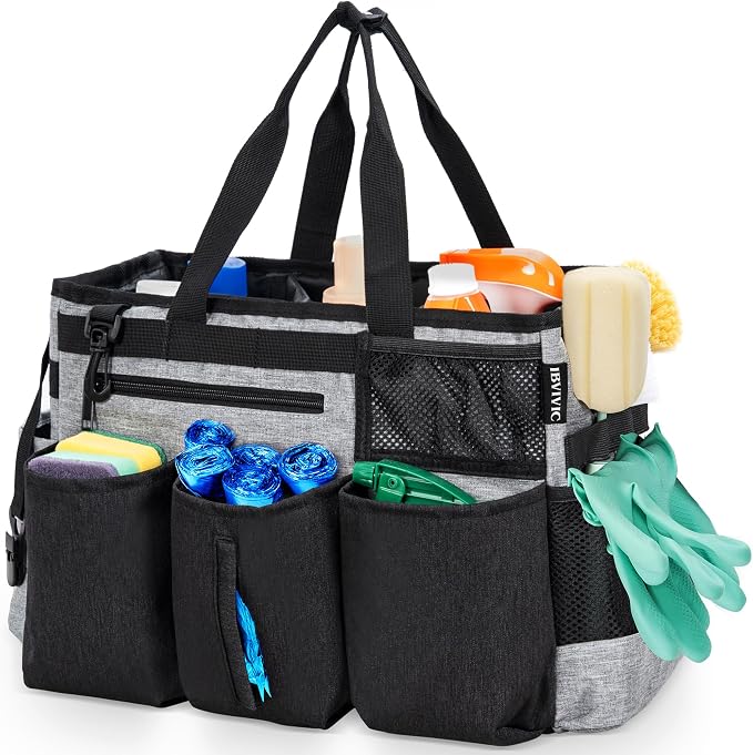 Wearable Cleaning Caddy Bag for Cleaning Supplies, Large Capacity Cleaning by WelcometoIBVIVIC