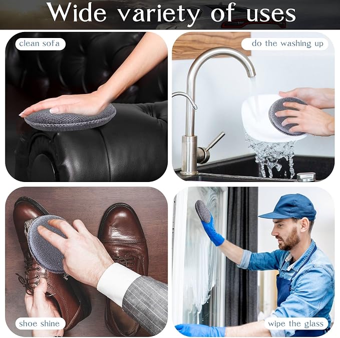 Tanlade 50 Pcs Car Detailing Microfiber Applicator Pad Wax Applicator Wash - Image 7