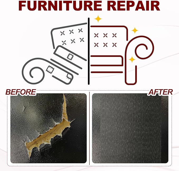 PATIKIL Leather Patches Tape for Furniture, 3.2 x 61 Inch Self Adhesive Vinyl - Image 4