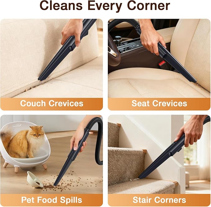 LABIGO Portable Carpet & Upholstery Cleaner, 18Kpa Carpet Cleaner Machine - Image 6