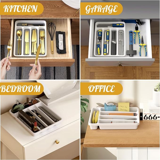 5-Slot Utensil Drawer Organizer - Image 6