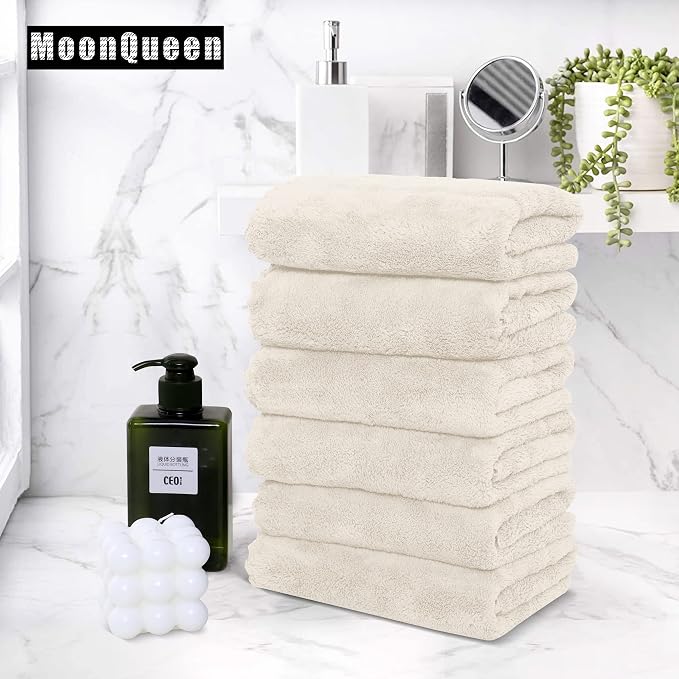 MOONQUEEN 6 Pack Premium Hand Towels - Image 5