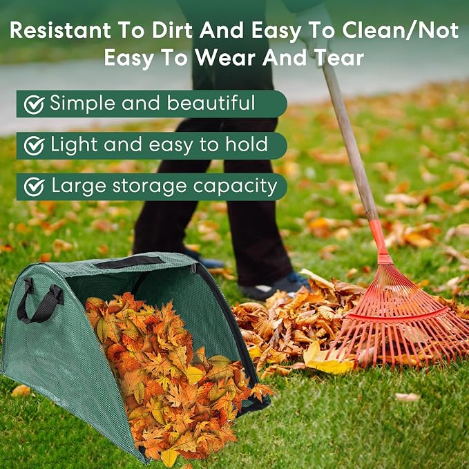 2 Pcs Leaf Collector, Garden Bags, Leaf Bags, High Capacity Leaf Loader - Image 2