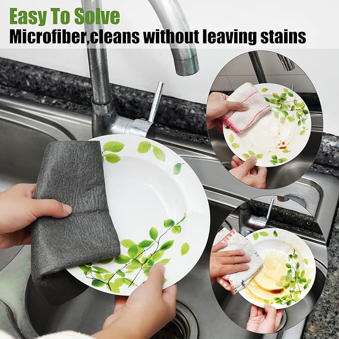 KTT Thickened Magic Cleaning Cloth, Reusable Microfiber Cleaning Cloth.Lint - Image 2