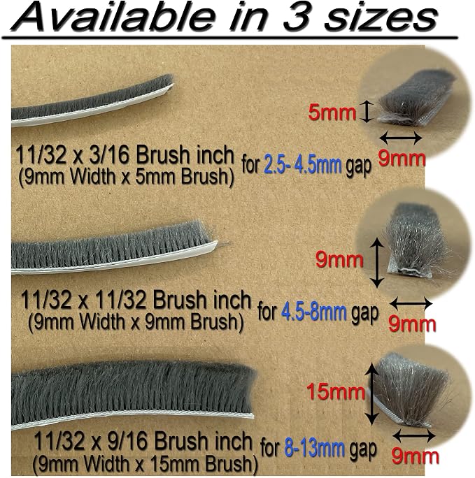 80 Ft White Weather Stripping Brush - Image 5