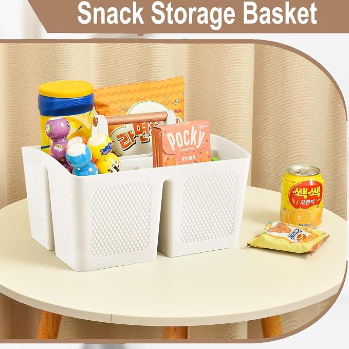 Haundry Plastic White Shower Caddy Basket - Image 8