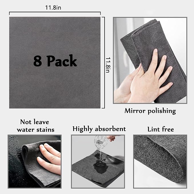 XANGNIER Thickened Magic Cleaning Cloth, Reusable Microfiber Cleaning Rag - Image 8