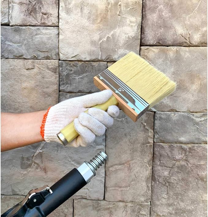 Deck Brush for Applying Stain, 5-inch Paint Brush, Medium Size for Quick Decking - Image 3