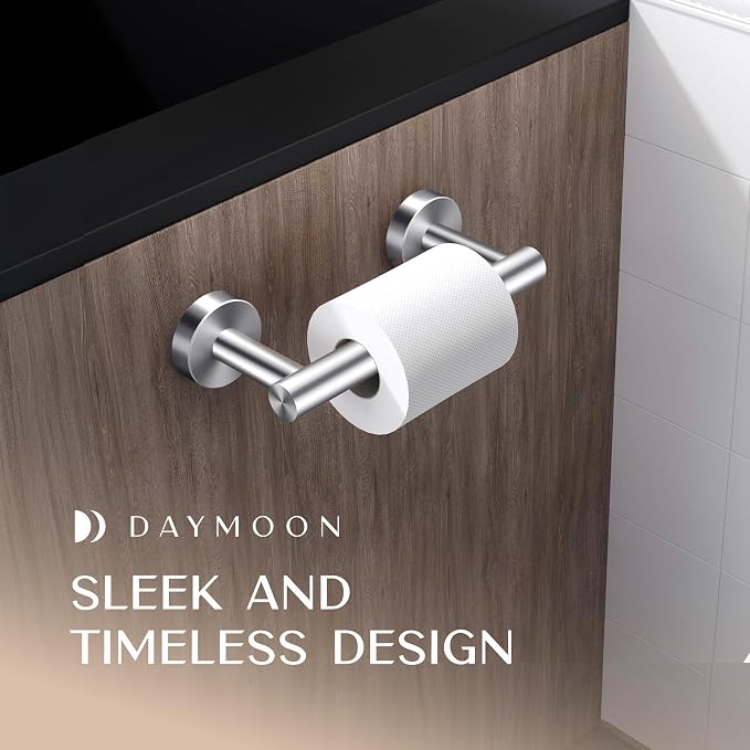 Day Moon™ Brushed Nickel Toilet Paper Holder - Image 2