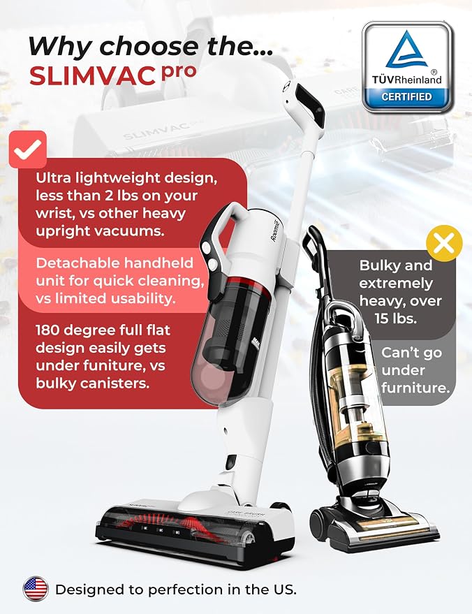 Roomie Tec SlimVac Pro Cordless Vacuum Cleaner - Image 2