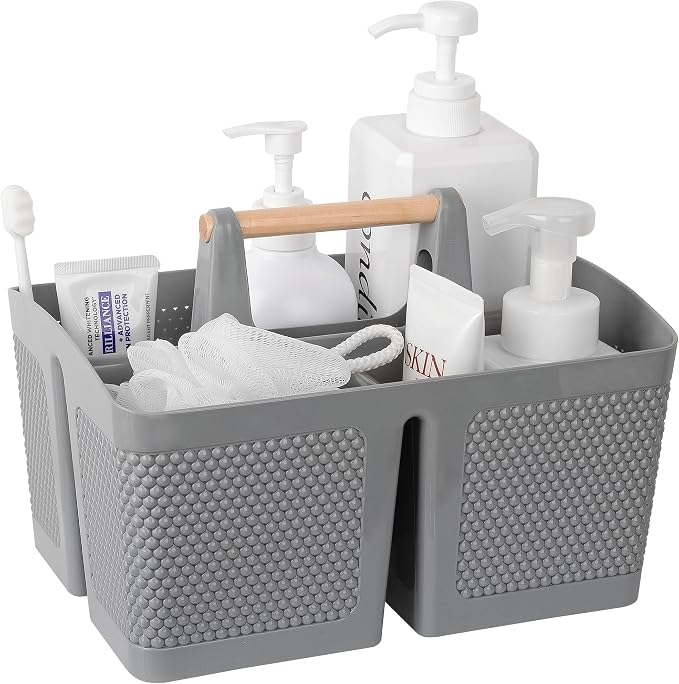 rejomiik Portable Shower Caddy Basket Plastic Cleaning Caddy Organizer Storage by rejomiik