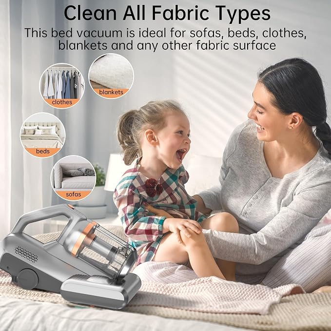 Mattress Vacuum, 20Kpa Bed Vacuum Cleaner - Image 7