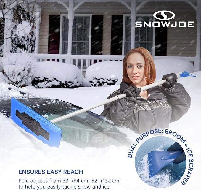 Snow Joe 18" Telescoping Snow Broom & Ice Scraper - Image 5