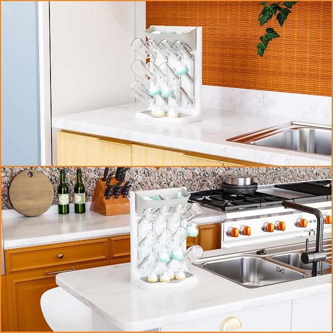 Yieach Larger Vertical Baby Bottle Drying Rack - Image 8