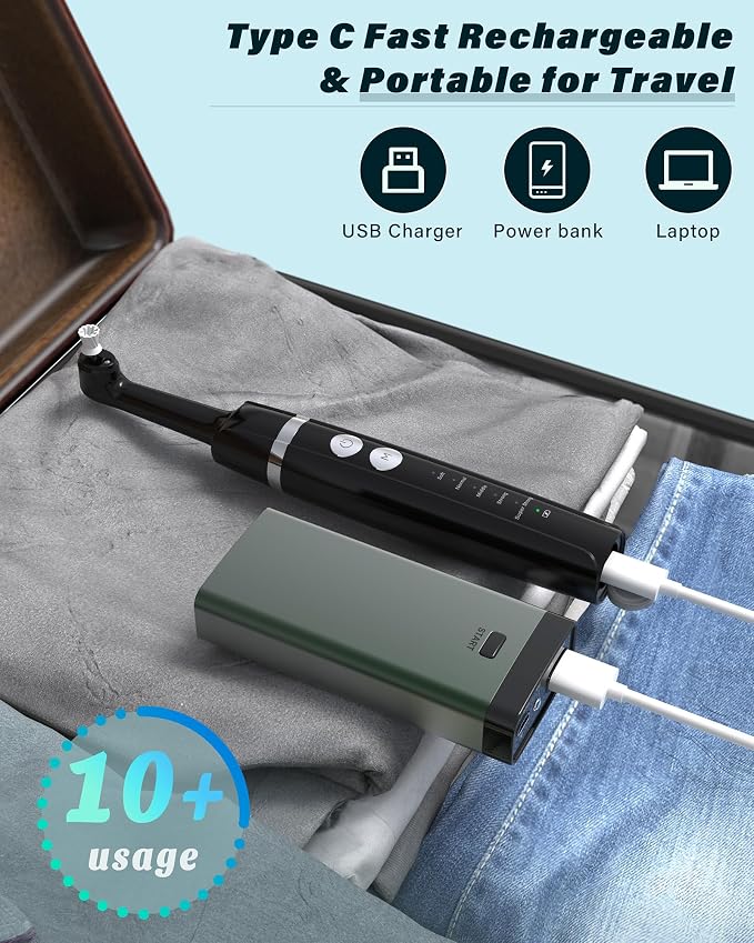 Tooth Polisher, Rechargeable Tooth Whitening Kit - Image 6