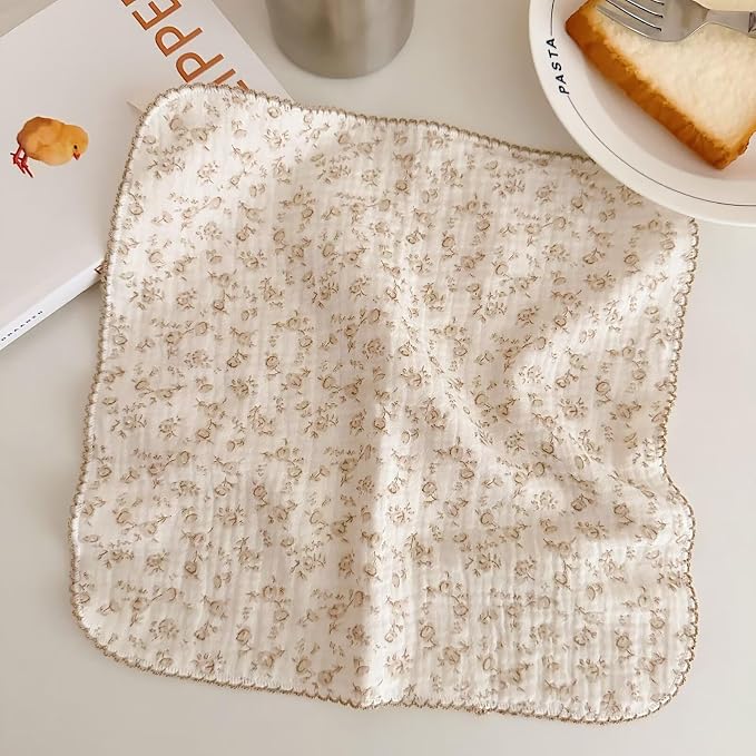 BuLuTu 4 Pack Sweet Floral Kitchen Dishcloths Dish Towels Reusable Cleaning - Image 5