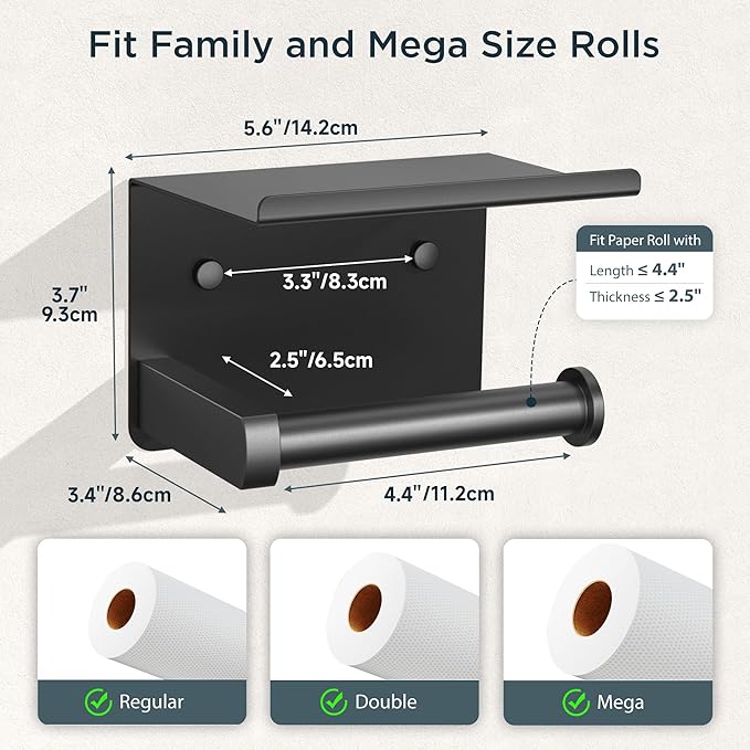 FORIOUS Toilet Paper Holder - Image 4