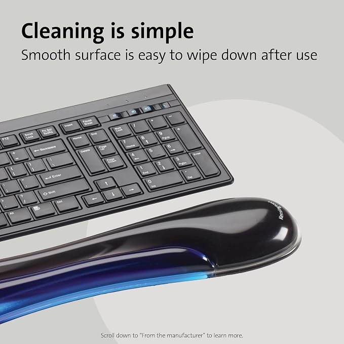 Kensington Duo Gel Keyboard Wrist Rest, Ergonomic Support - Image 5