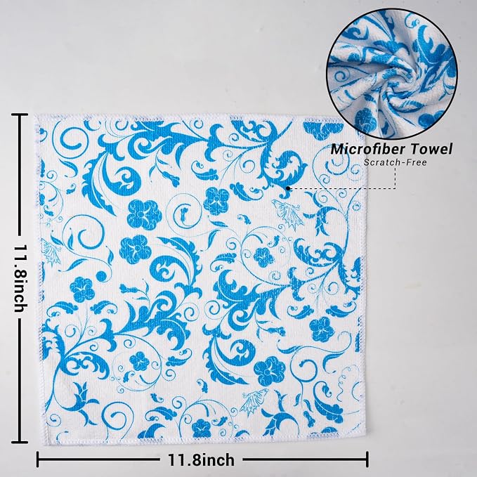 YUA Microfiber Cleaning Cloth 12 Pack, Microfiber Towels Cleaning, Microfiber - Image 2