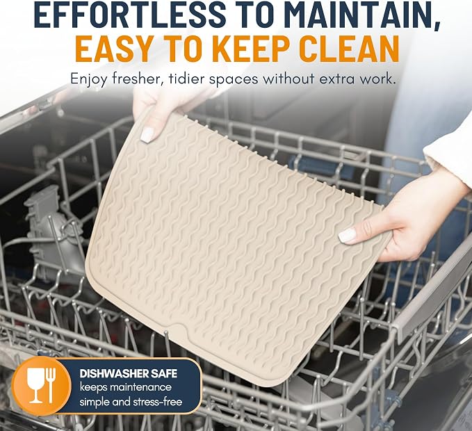 Silicone Dish Drying Mat for Kitchen Counter - Image 5