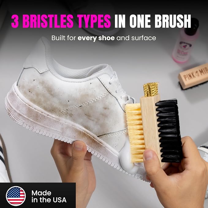 Pink Miracle Multi Purpose Shoe Cleaning Brush - - Image 4