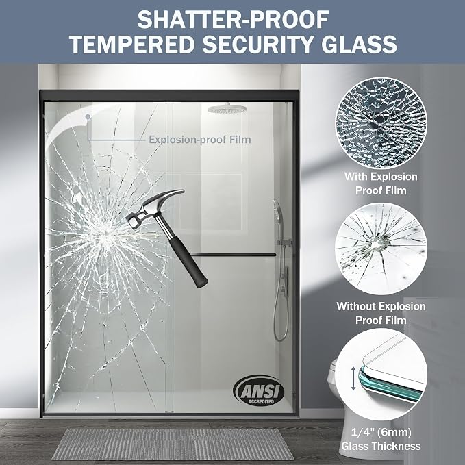 Abruzzo Double Sliding Shower Door - Image 6