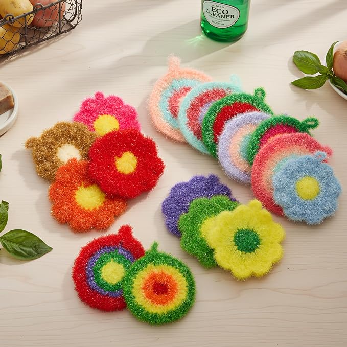 Kenning 16 Pcs Dish Scrubber Non Scratch Dish Washing Scrubbers Reusable - Image 3