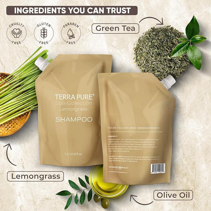 Terra Pure Spa Collection 1 Liter Conditioner Refill Bag - Image 4