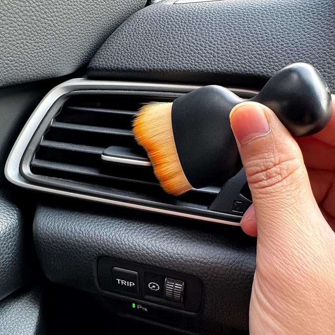 Car Detailing Brush, Soft Bristle Cleaning Brush, Scratch-Free Auto Duster Tool - Image 4