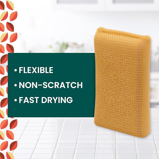Scotch-Brite Harvest Dobie Scrubbing Pads, Non-Scratch Kitchen Sponge - Image 2