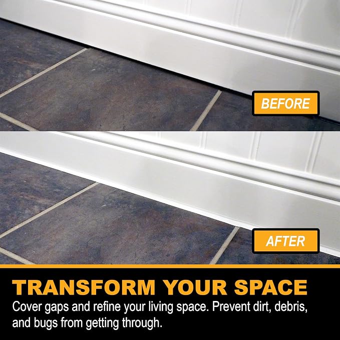 InstaTrim The Original Flexible Trim -10ft Dark Brown 3/4" Wide Caulk Tape - Image 10