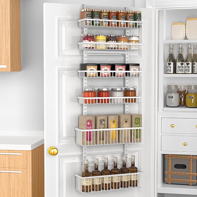 Moforoco 6-Tier Over The Door Pantry Organizer, Pantry Organization and Storage by MOFOROCO