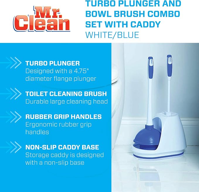 Mr. Clean Toilet Plunger and Bowl Brush Combo - Image 2