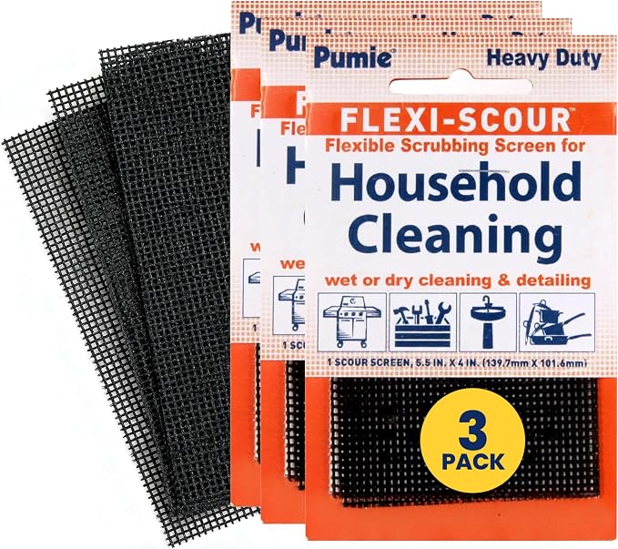 PUMIE Flexi Scour, Flexible Scouring Pad Abrasive Grit Screen by PumiebyUSPumice