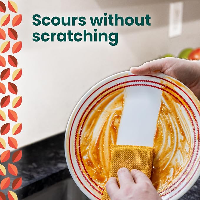 Scotch-Brite Harvest Dobie Scrubbing Pads, Non-Scratch Kitchen Sponge - Image 4