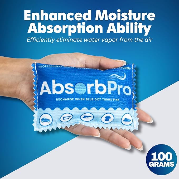Rechargeable Dehumidifier Bag 3-Pack - 100g Reusable Moisture Absorbers - - Image 2