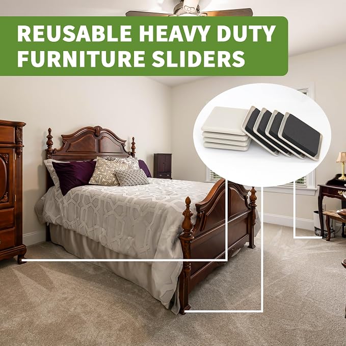 Furniture Sliders for Carpet 16 PCS - Image 7