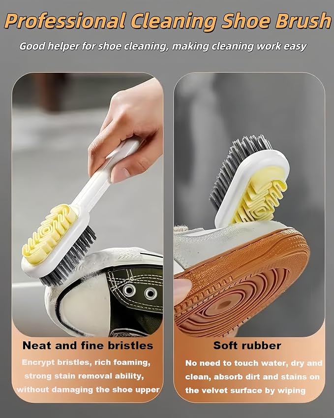 3 Pack Suede Shoe Brush Rubber Shoe Brushes, Suede Cleaner Brush - Image 5