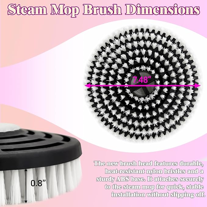 Steam Cleaner Mop Replacement Brush Heads - Image 2