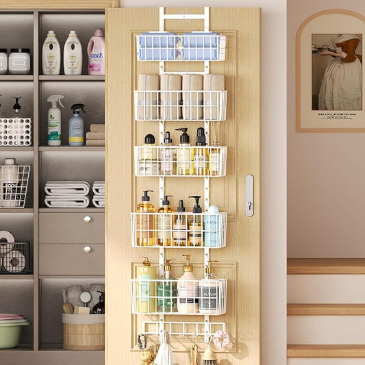 Adjustable Over The Door Organizer, Metal Hanging Door Organizer - Image 2