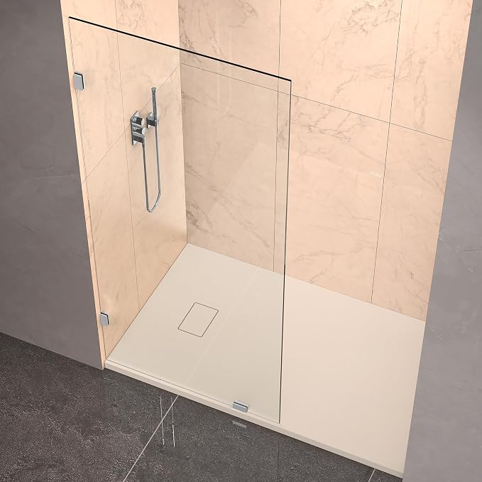 Shower Glass Panel 34" x 79" Easy-to-Clean Treated, 3/8" Tempered Glass Shower - Image 9