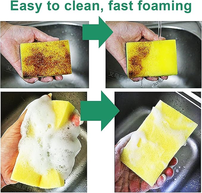 Kitchen Cleaning Sponges, Cleaning Sponges in Bulk, Non Scratch Dishwashing - Image 5