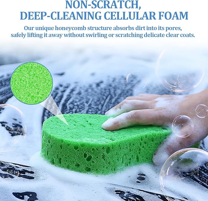 10 Pack Large Car Wash Sponges Non-Scratch Sponges - Image 4