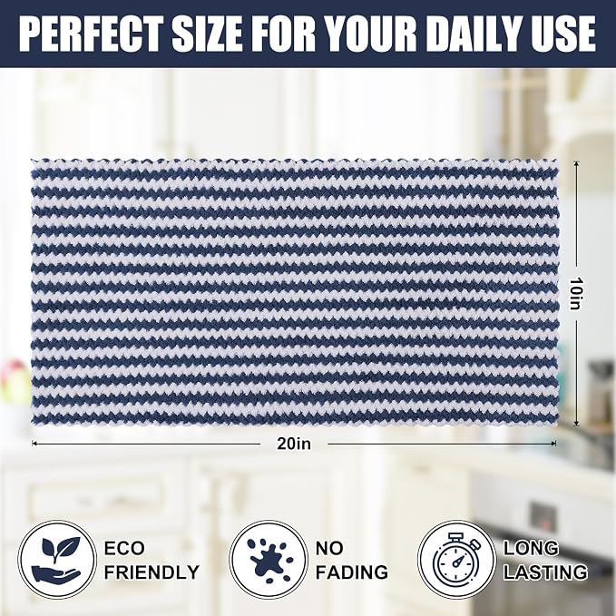 Homaxy Kitchen Towels, Ultra Soft and Absorbent Dish Towels, Reusable Fast - Image 5