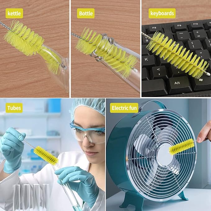 CiaraQ Bottle Cleaning Brushes, 8 Inch Nylon Tube Brush Set, Cleaner - Image 7