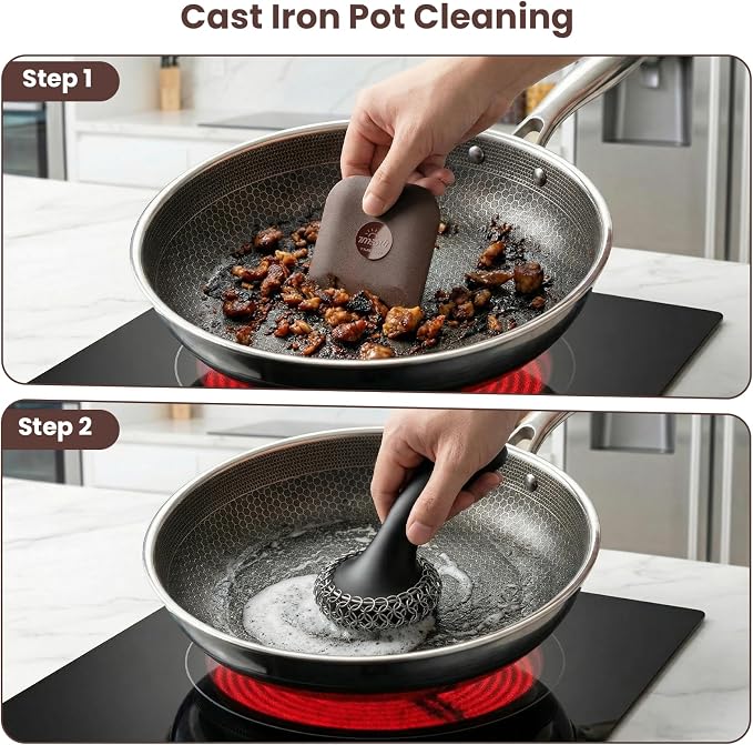 Pan Scraper, Pan Scraper Plastic, Food Safe, High Heat Resistant - Image 6