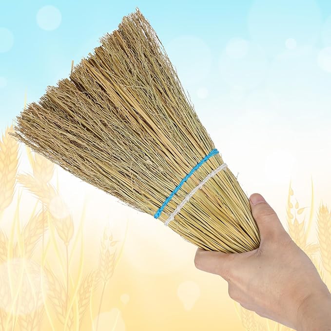 3 Pcs 12 Inch Whisk Broom Hand Held Handmade Mini Corn Broom Straw - Image 6