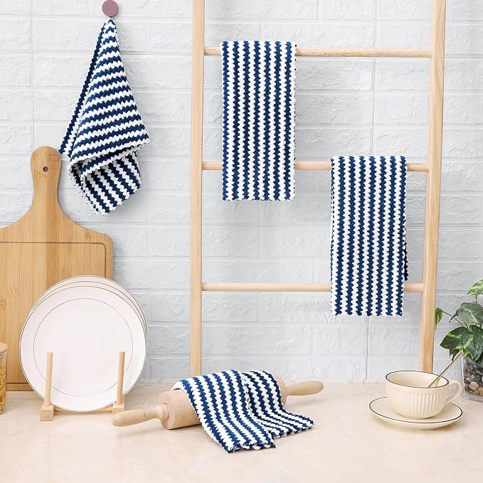 Homaxy Kitchen Towels, Ultra Soft and Absorbent Dish Towels, Reusable Fast - Image 7
