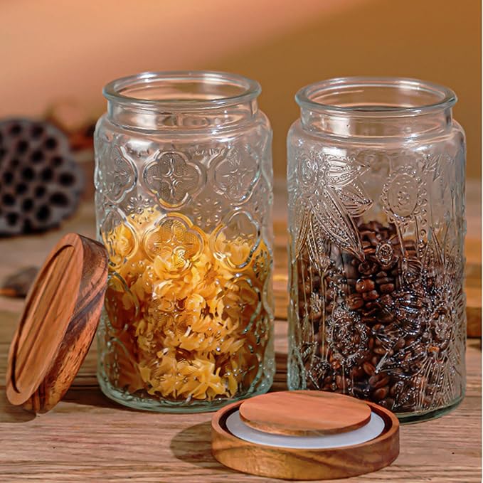 34 OZ/2 PCS Glass Storage Jar - Image 3