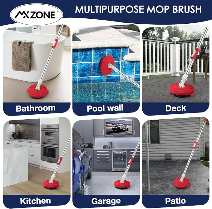 Spin Mop Brush for Hurricane 360°Spin Mop Systems, Scrubber Brush Replacement - Image 4